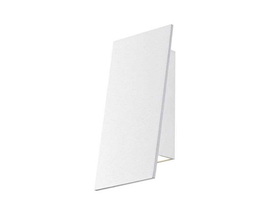 Sonneman Angled Plane Narrow Downlight LED Sconce - Textured White