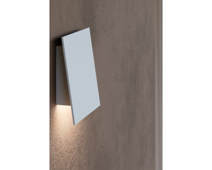 Sonneman Angled Plane Downlight LED Sconce - Textured White