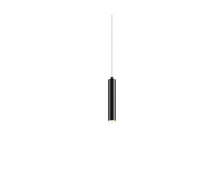 Sonneman Micro Tube LED Single Pendant - Satin Black