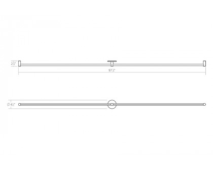 Sonneman Purolinear 360 LED Wall Bar - Polished Chrome, 48", Double Linear