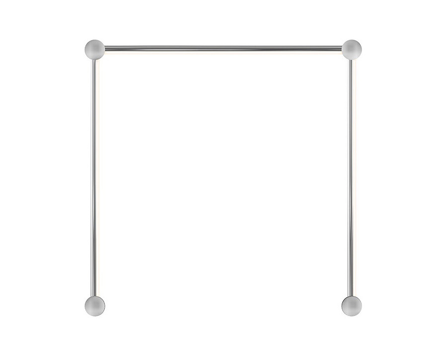 Sonneman Purolinear 360 LED Wall Bar - Polished Chrome, 24", Single N