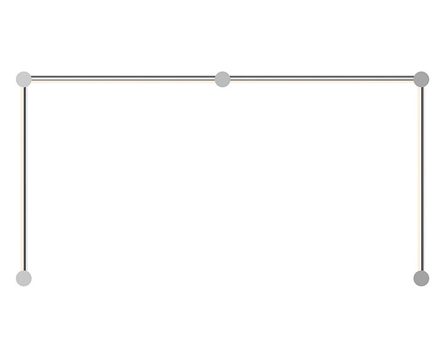 Sonneman Purolinear 360 LED Wall Bar - Satin Chrome, 24", Double N