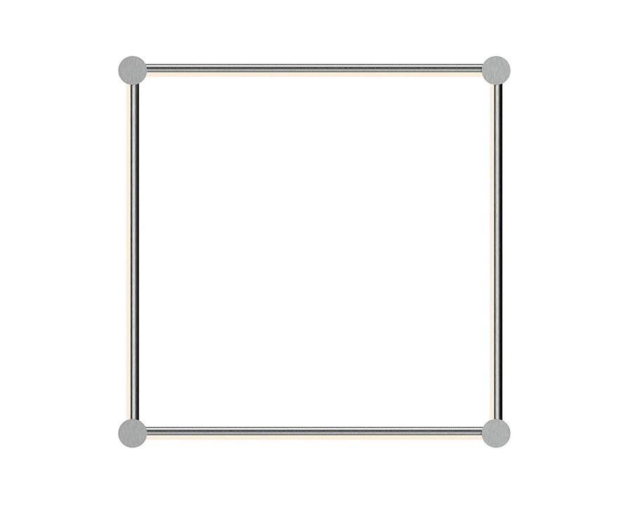 Sonneman Purolinear 360 LED Wall Bar - Satin Chrome, 24", Square