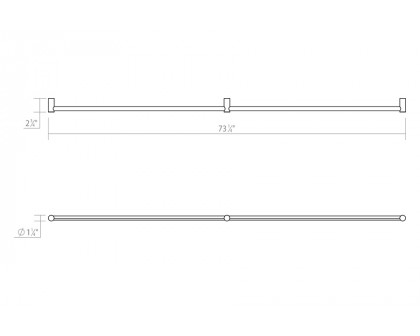 Sonneman Purolinear 360 LED Wall Bar - Satin White, 36", Double Linear