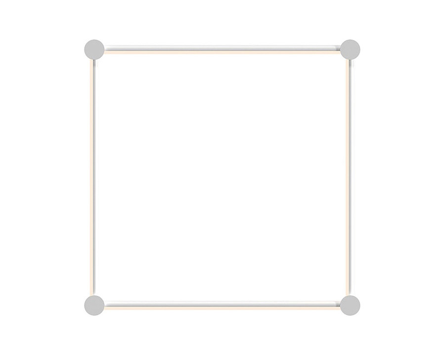 Sonneman Purolinear 360 LED Wall Bar - Satin White, 24", Square