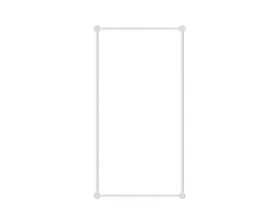 Sonneman Purolinear 360 LED Wall Bar - Satin White, 24"/48", Rectangle