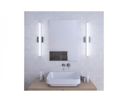 Sonneman SQ-bar LED Bath Bar - Polished Chrome, 24"