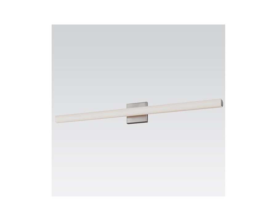 Sonneman SQ-bar LED Bath Bar - Satin Nickel, 40"