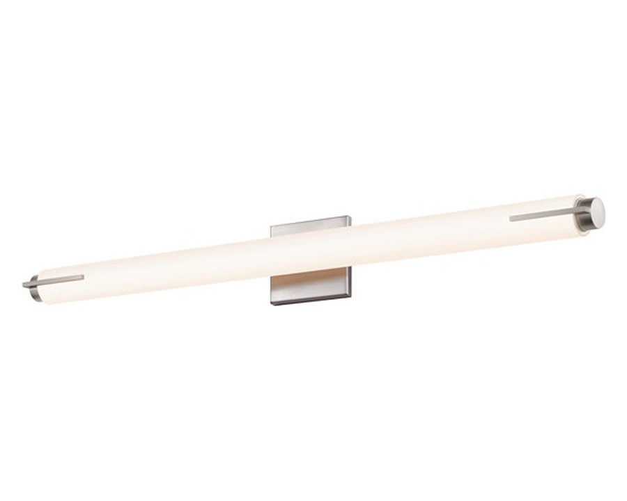 Sonneman Tubo Slim LED Bath Bar - Satin Nickel, 32", Spine Trim