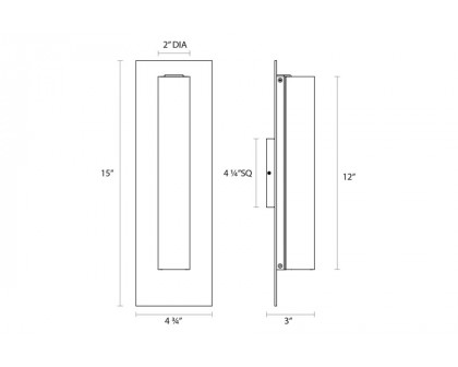 Sonneman - Tubo Slim LED Panel Sconce