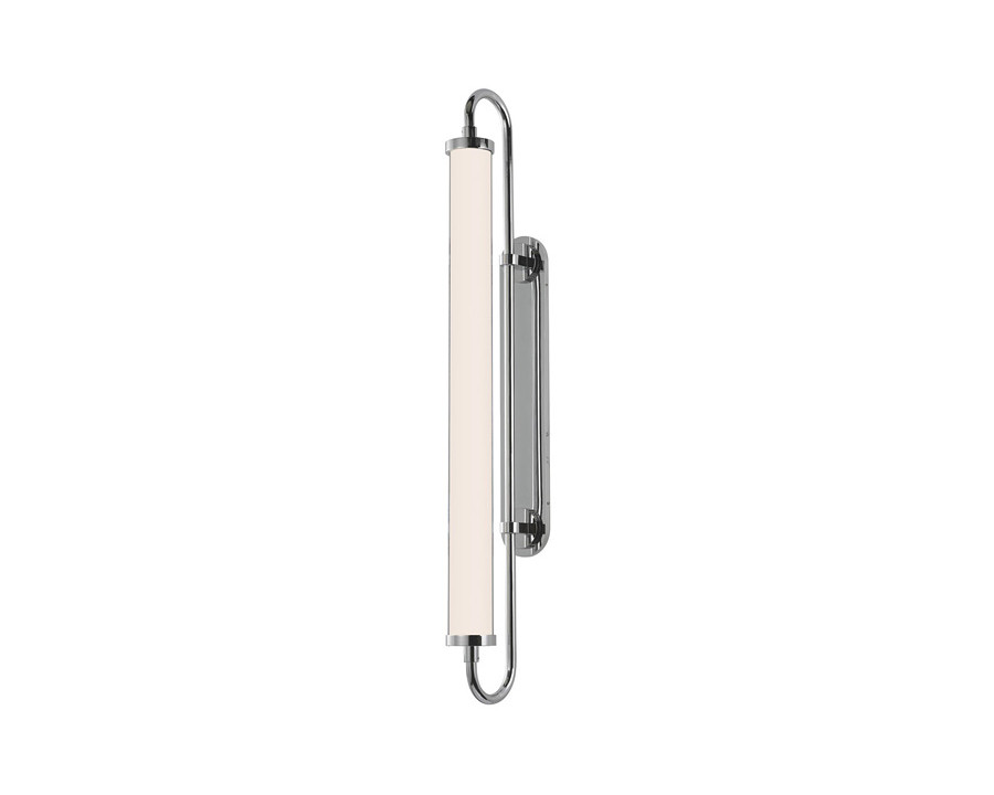 Sonneman Bauhaus Revisited Rohr LED Sconce - Polished Chrome, Tall