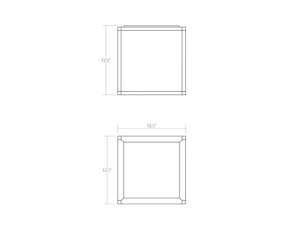 Sonneman Cubix LED Surface Mount - 1-Light Tall