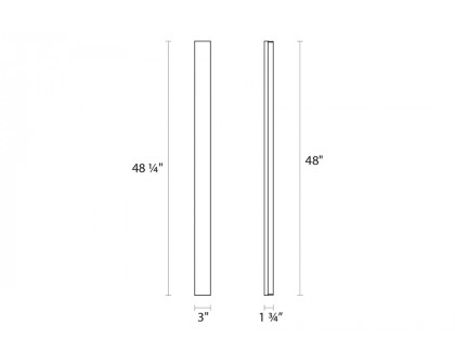 Sonneman Vanity LED Bath Bar - Polished Chrome, Wide 48"