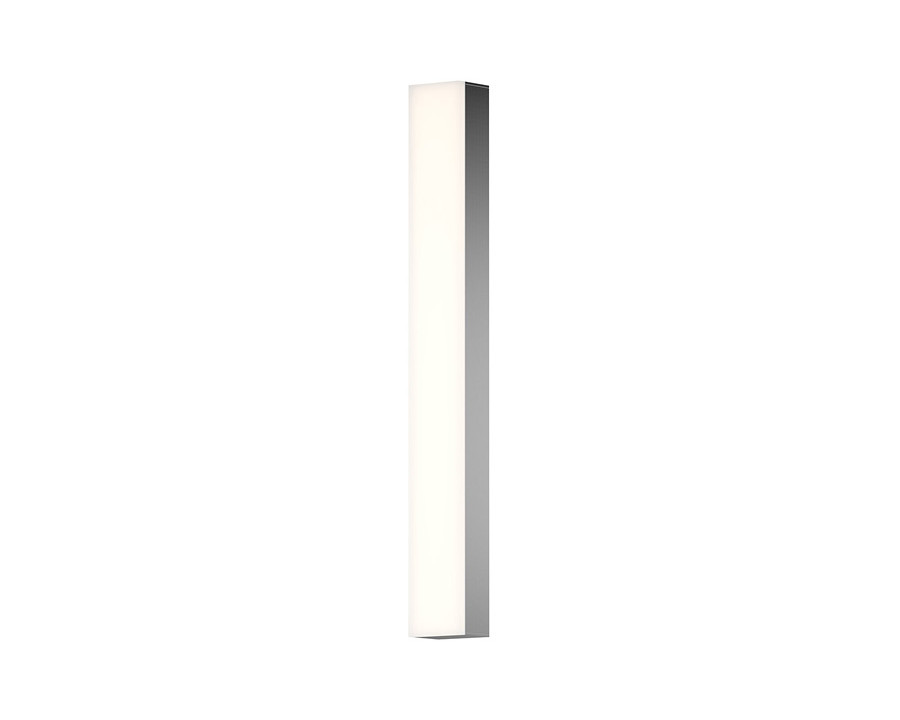 Sonneman Solid Glass Bar LED Bath Bar - Satin Nickel, 24"