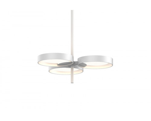 Sonneman Light Guide Ring Chandelier - Satin White with White Interior, 3-Light