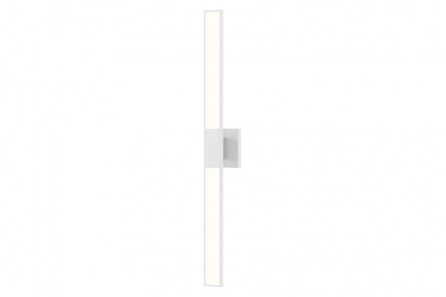 Sonneman™ Planes LED Double Sconce - Satin White, 32"