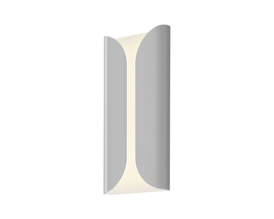 Sonneman Folds LED Sconce - Textured Gray, Tall