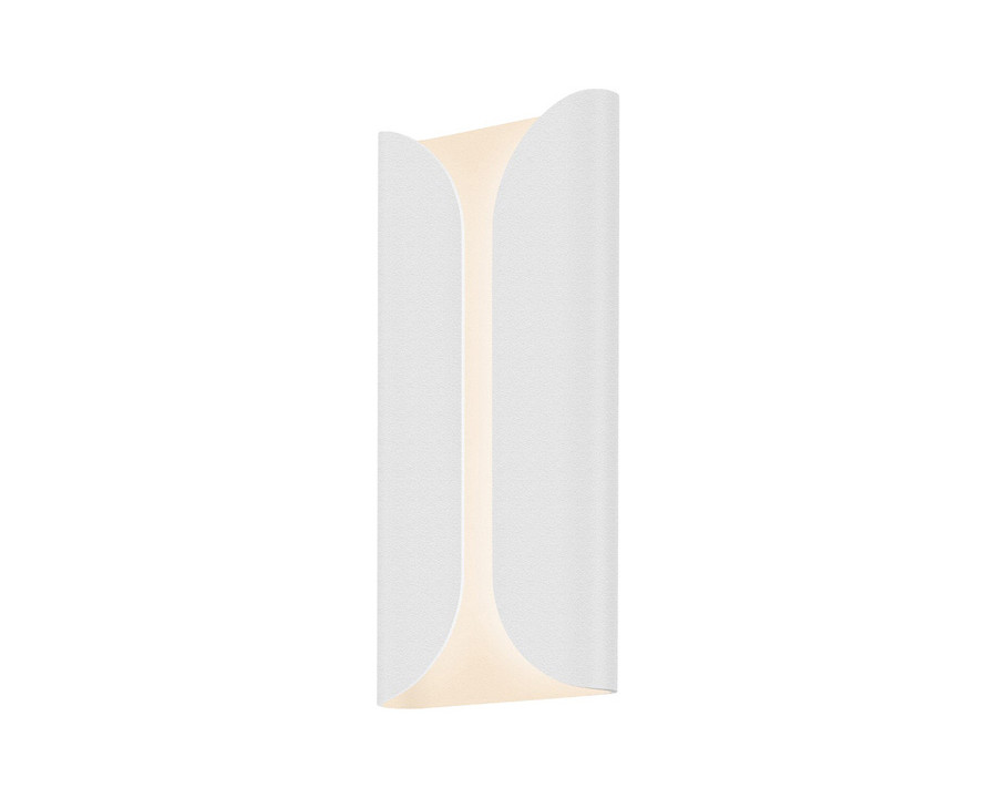 Sonneman Folds LED Sconce - Textured White, Tall