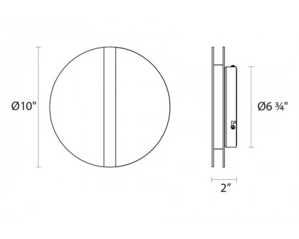 Sonneman - Split Disc LED Sconce