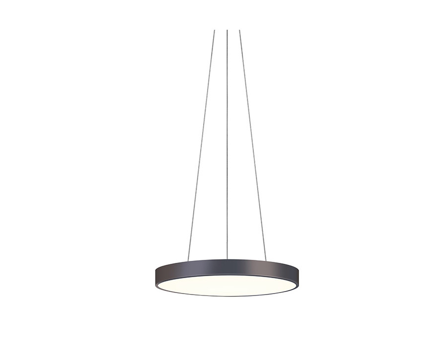 Sonneman Pi LED Pendant - Black Bronze, 20", 3000K