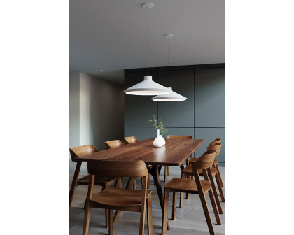 Sonneman Koma Edo Pendant - Satin White, E26