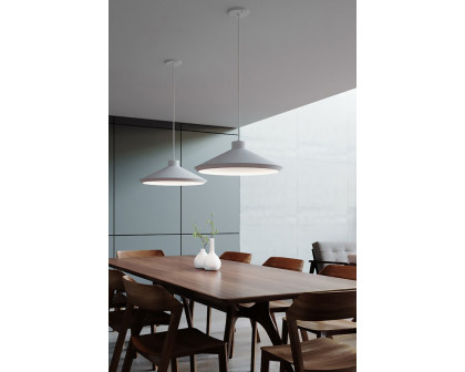 Sonneman Koma Edo Pendant - Satin White, E26