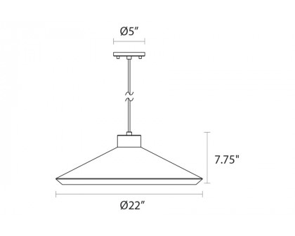 Sonneman Koma Edo Pendant - Satin White, GU24