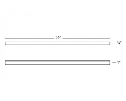 Sonneman Stix Plus LED Wall Bar - Satin White, 48"