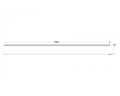 Sonneman Stix Plus LED Wall Bar - Satin White, 98"