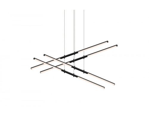 Sonneman Tik-Tak LED Chandelier - Satin Black, Stack 2-Tier