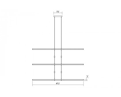 Sonneman Tik-Tak LED Chandelier - Satin White, Stack 5-Tier