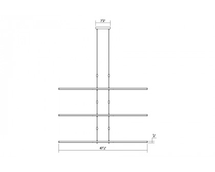 Sonneman Tik-Tak LED Chandelier - Satin White, Stack 6-Tier