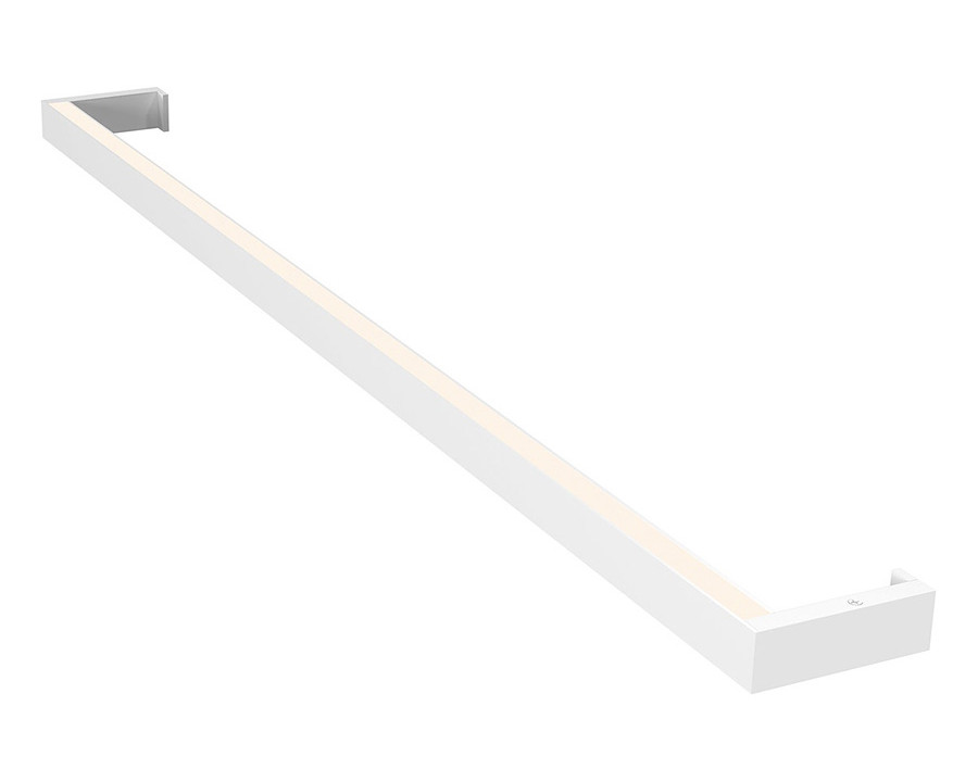 Sonneman Thin-Line LED Wall Bar - Satin White, 3" One-Sided, 3000K