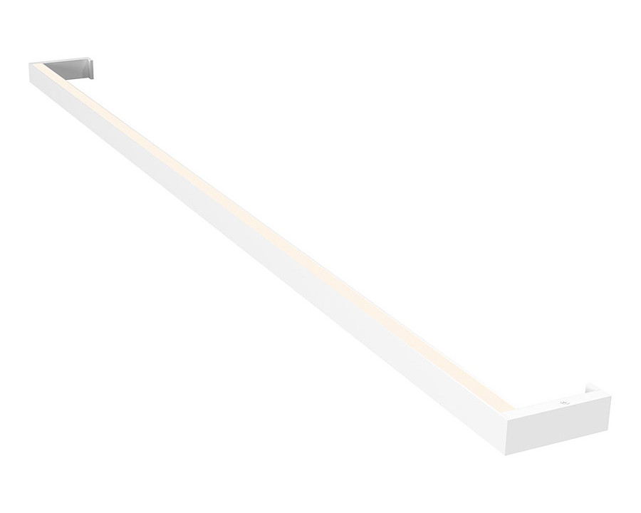 Sonneman Thin-Line LED Wall Bar - Satin White, 4" One-Sided, 3000K