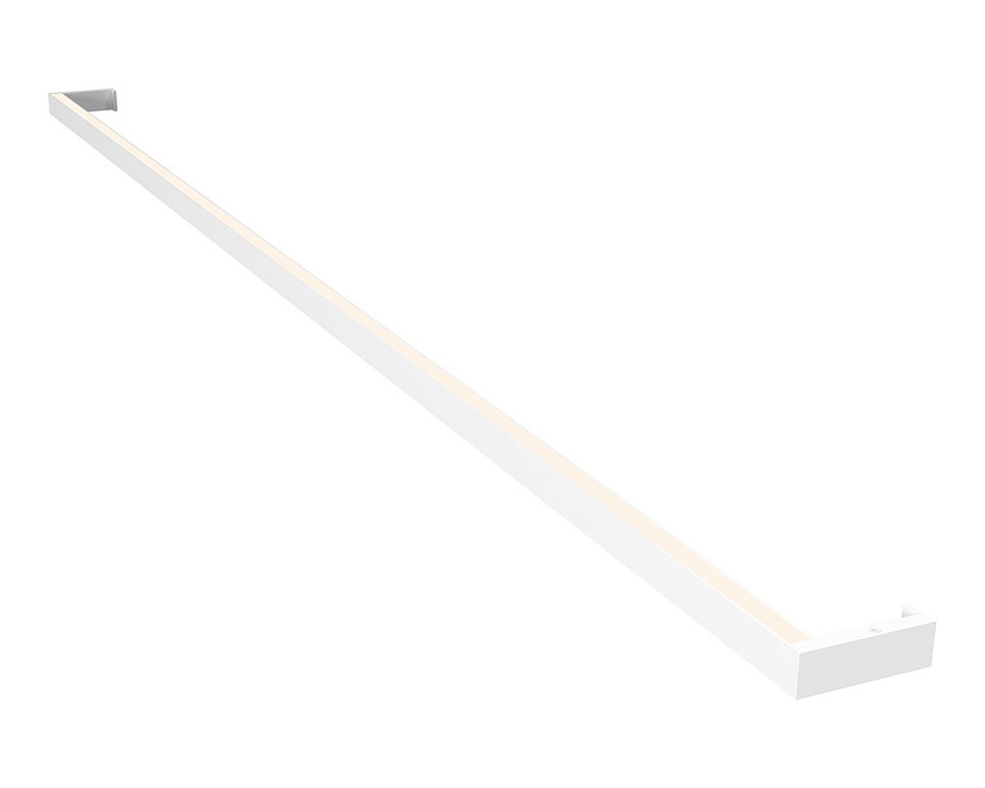 Sonneman Thin-Line LED Wall Bar - Satin White, 6" One-Sided, 3000K