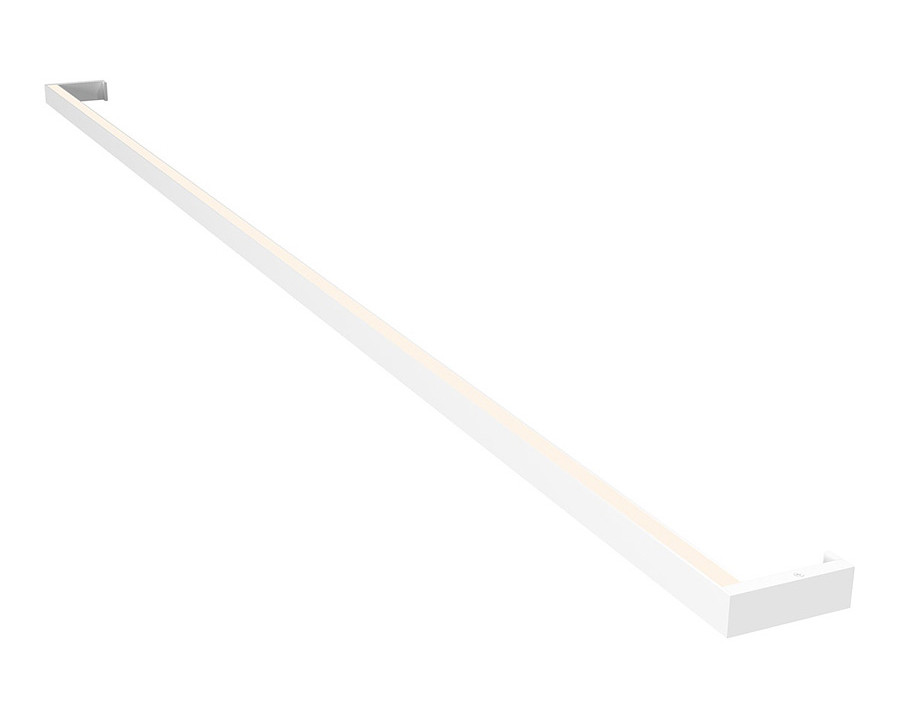 Sonneman Thin-Line LED Wall Bar - Bright Satin Aluminum, 6" One-Sided, 3000K