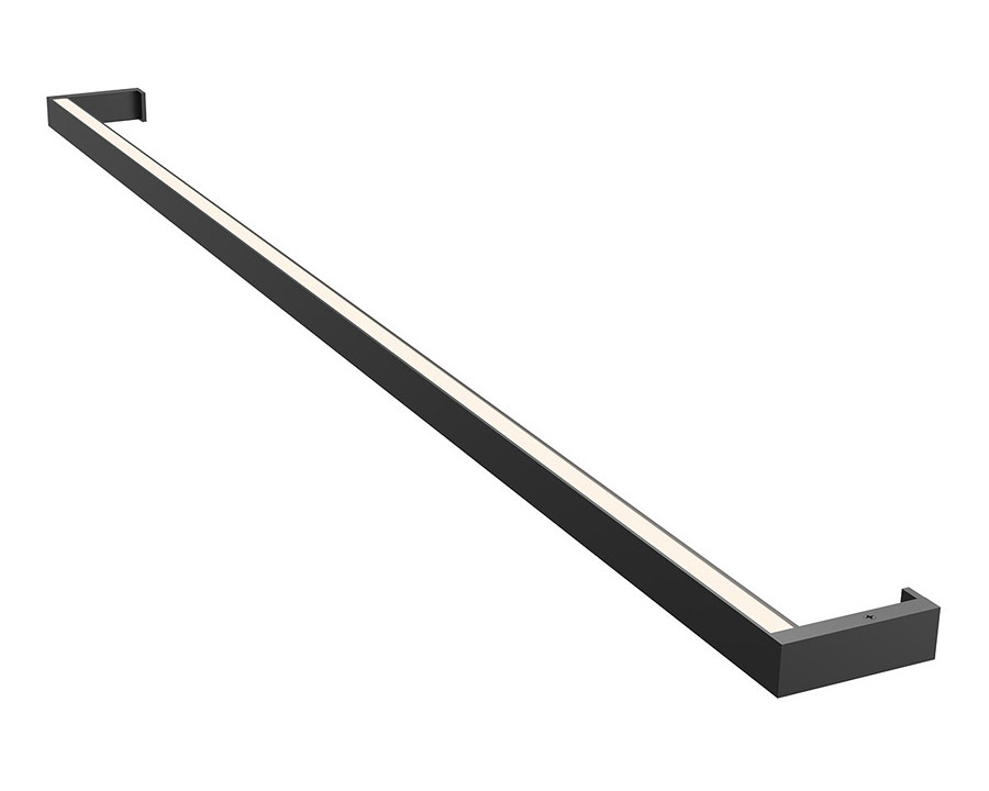 Sonneman Thin-Line LED Wall Bar - Satin Black, 4" One-Sided, 3000K