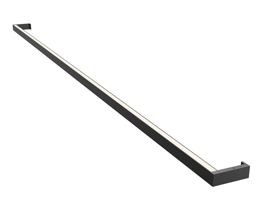 Sonneman Thin-Line LED Wall Bar - Satin Black, 6" One-Sided, 3000K