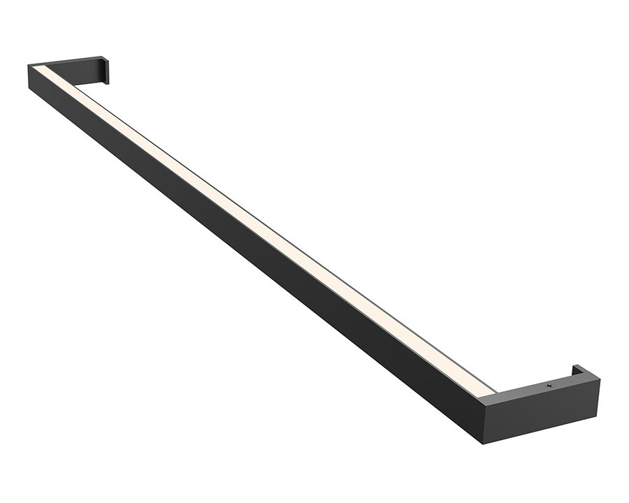 Sonneman Thin-Line LED Wall Bar - Satin Black, 3" Two-Sided, 3000K