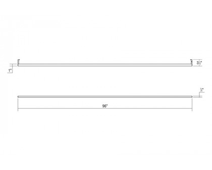 Sonneman Thin-Line Indirect LED Wall Bar - Satin White, 8", 3000K