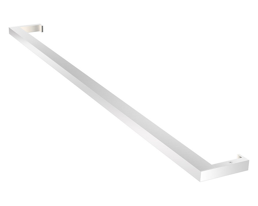 Sonneman Thin-Line Indirect LED Wall Bar - Bright Satin Aluminum, 3", 3000K