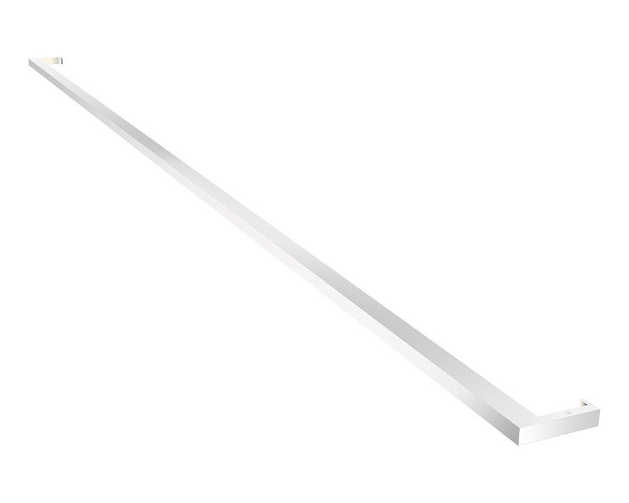 Sonneman Thin-Line Indirect LED Wall Bar - Bright Satin Aluminum, 8", 3000K