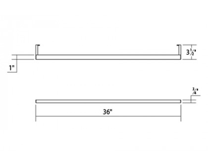 Sonneman Thin-Line Indirect LED Wall Bar - Satin Black, 3", 3000K