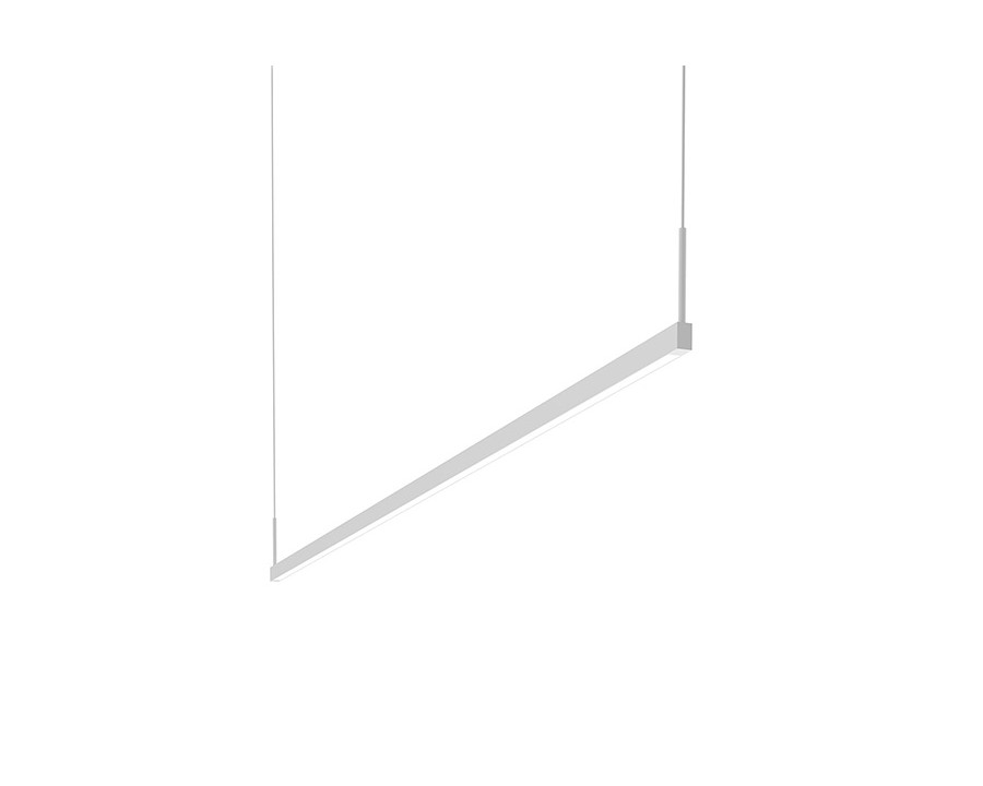 Sonneman Thin-Line LED Pendant - Satin White, 6" One-Sided, 3000K