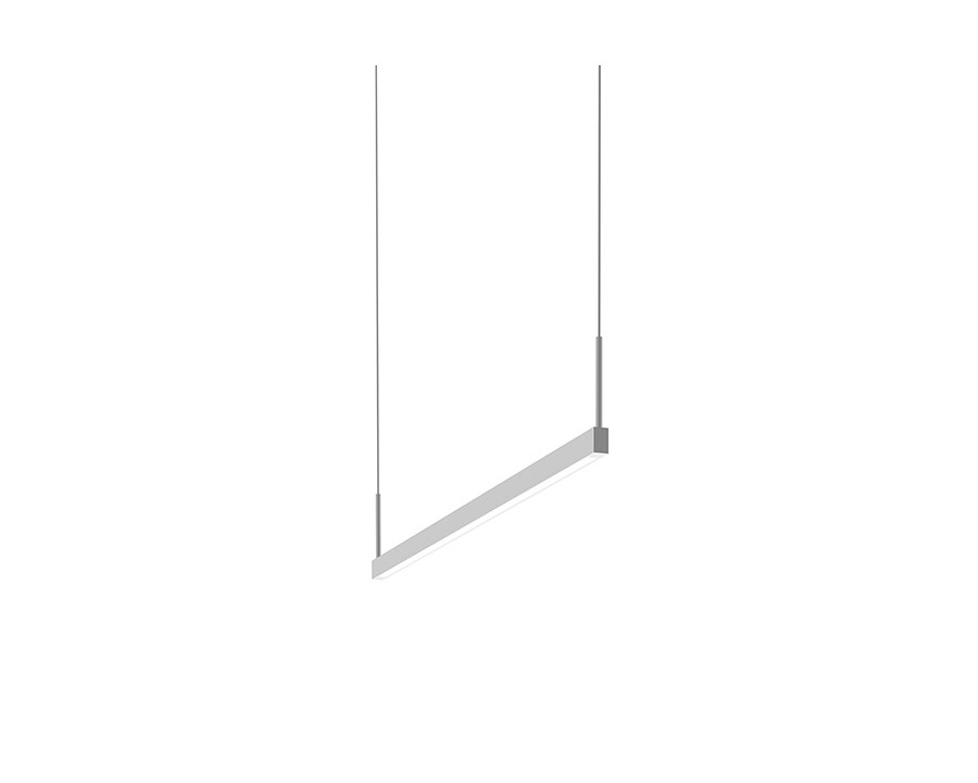 Sonneman Thin-Line LED Pendant - Satin White, 3" Two-Sided, 3000K