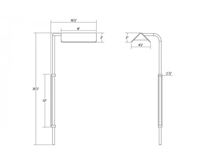 Sonneman™ Morii LED Wall Lamp - Satin Black, Left