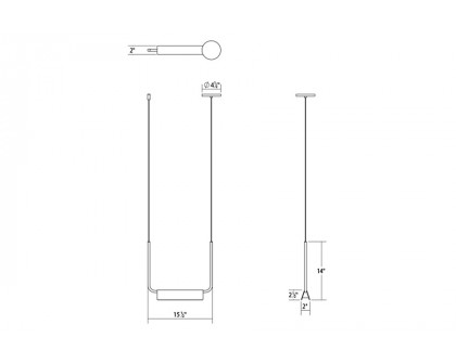 Sonneman Morii LED Pendant - Satin White, 15"