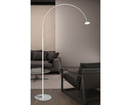 Sonneman Pluck LED Floor Lamp - Satin White, Small