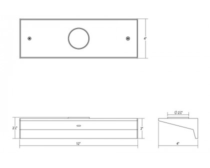 Sonneman Votives LED Wall Bar - Satin White, 1", .25" height x 2.25" diameter