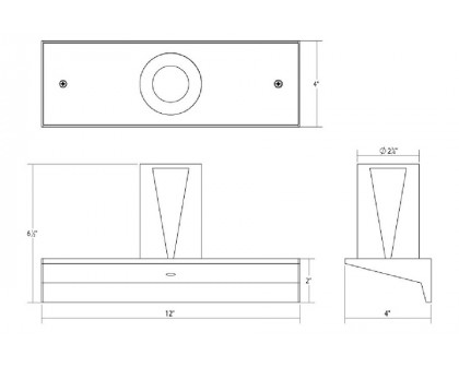 Sonneman Votives LED Wall Bar - Satin White, 1", 4.5" height x 2.75" diameter